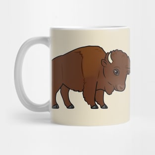 Cute Bison Cartoon Mug